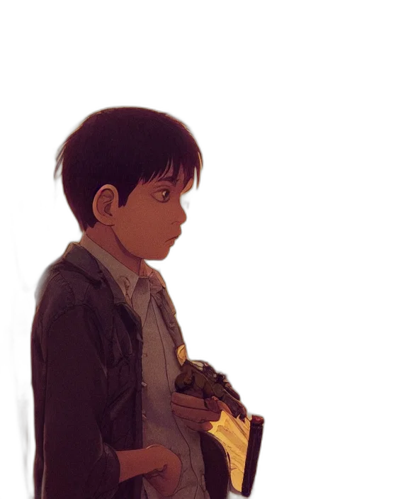 weapon, jacket, bottle, robot transparent PNG cut-out