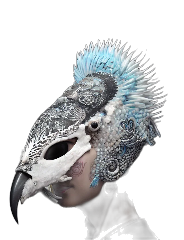 mask, creature, animal, dragon transparent PNG cut-out