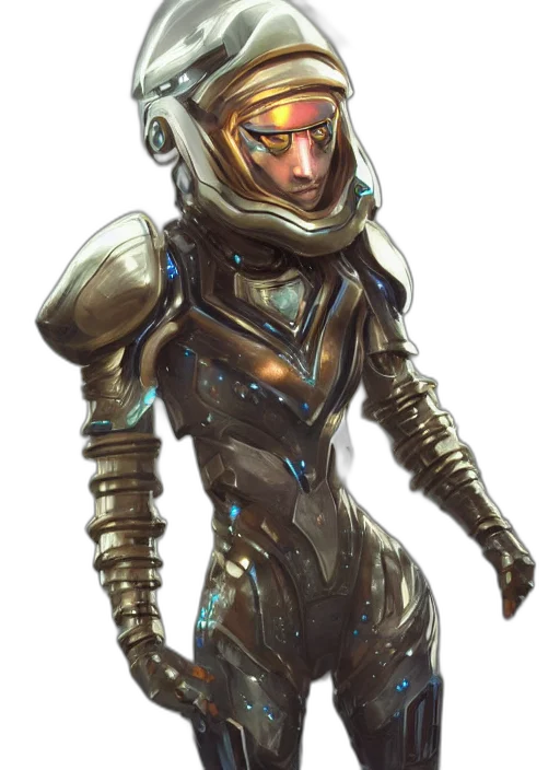 robot, staff, concept art, cyberpunk transparent PNG cut-out
