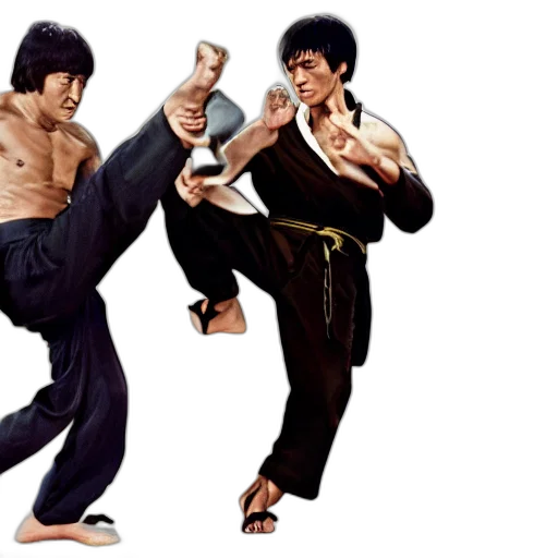 concept art, photorealistic, jackie, chan transparent PNG cut-out