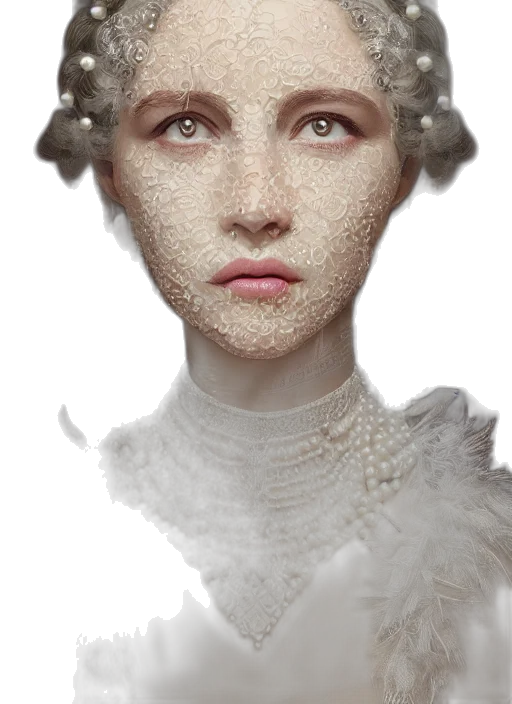 face, mask, crown, dress transparent PNG cut-out