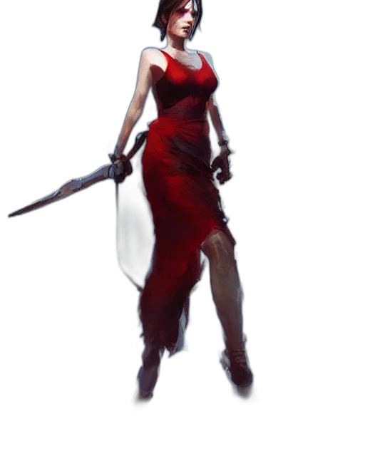 dress, weapon, staff, sword transparent PNG cut-out