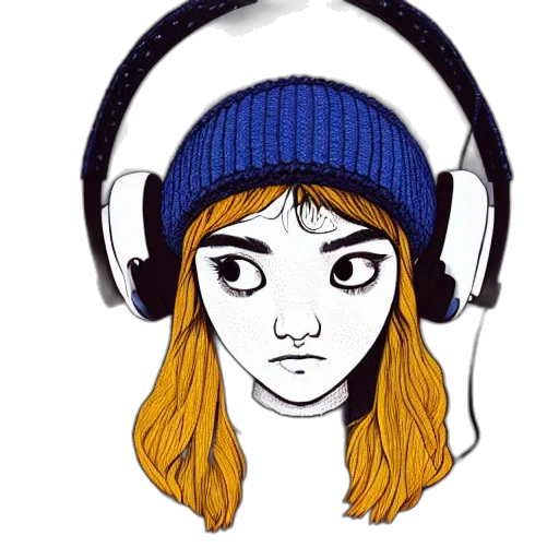 hat, face, jacket, cartoon transparent PNG cut-out