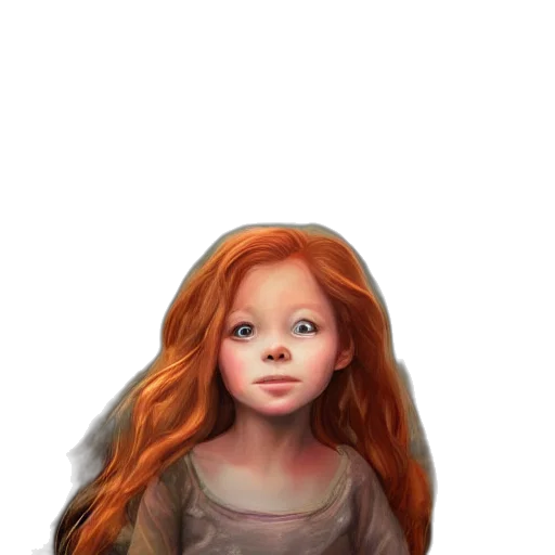 face, hair, dress, creature transparent PNG cut-out