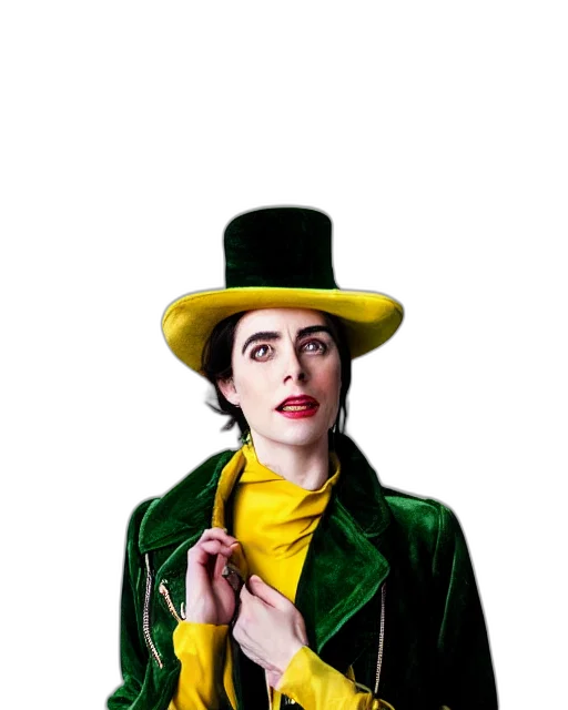 hat, jacket, face, staff transparent PNG cut-out