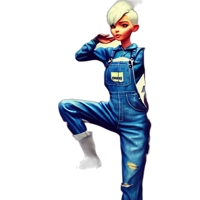 staff, jacket, robot, concept art transparent PNG cut-out