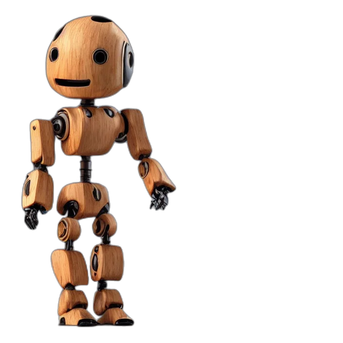 robot, 3d render, concept art, pixel art transparent PNG cut-out