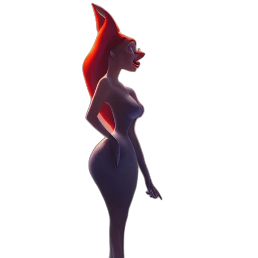 dress, hat, creature, staff transparent PNG cut-out