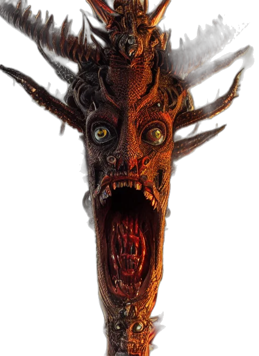 dragon, mask, creature, face transparent PNG cut-out