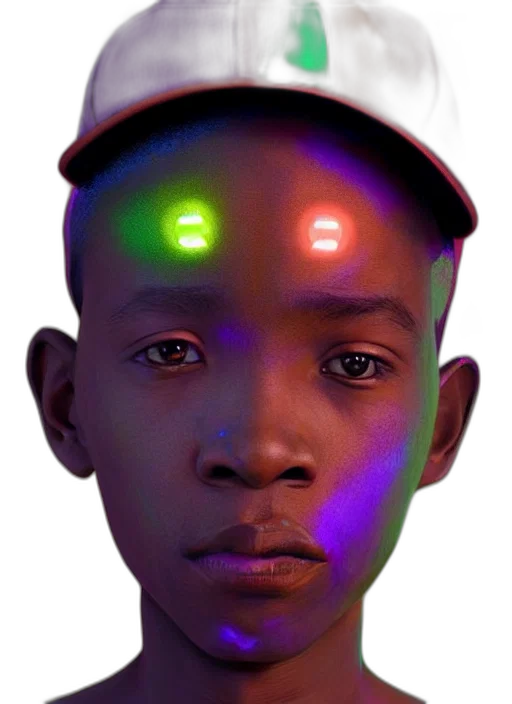 face, robot, hat, creature transparent PNG cut-out