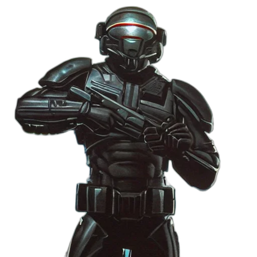 robot, weapon, concept art, 3d render transparent PNG cut-out