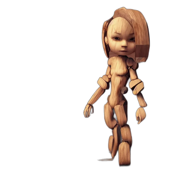robot, creature, staff, hair transparent PNG cut-out