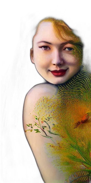 face, mask, creature, crown transparent PNG cut-out