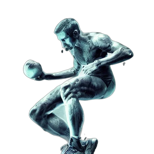 robot, photorealistic, concept art, 3d render transparent PNG cut-out