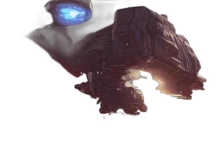 robot, weapon, face, creature transparent PNG cut-out