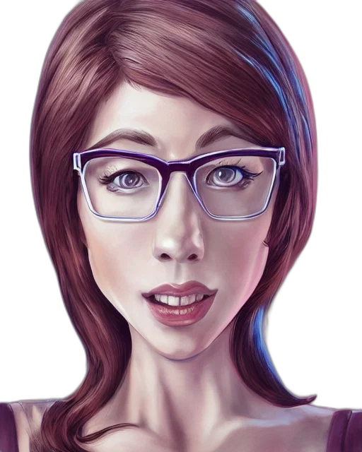 face, cartoon, photorealistic, fantasy art transparent PNG cut-out