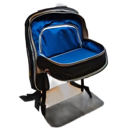 furniture, 3d render, backpack, put transparent PNG cut-out