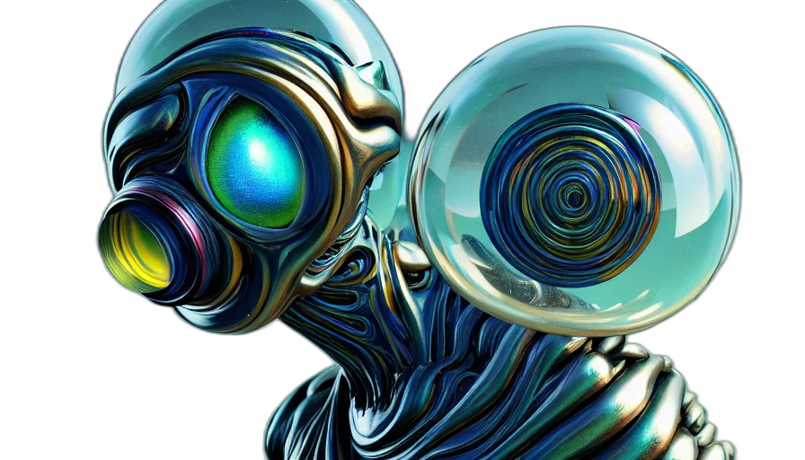robot, mask, creature, face transparent PNG cut-out