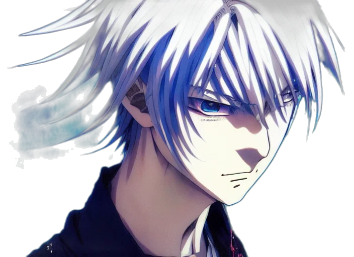 face, mask, anime, photorealistic transparent PNG cut-out