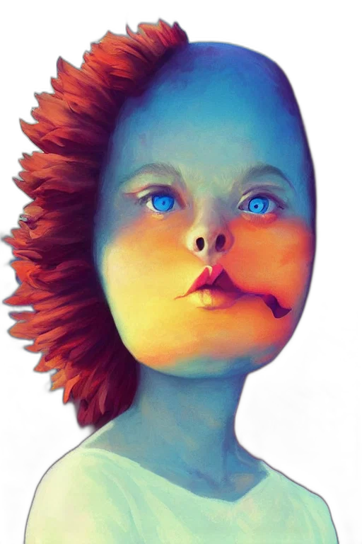 face, mask, creature, hair transparent PNG cut-out