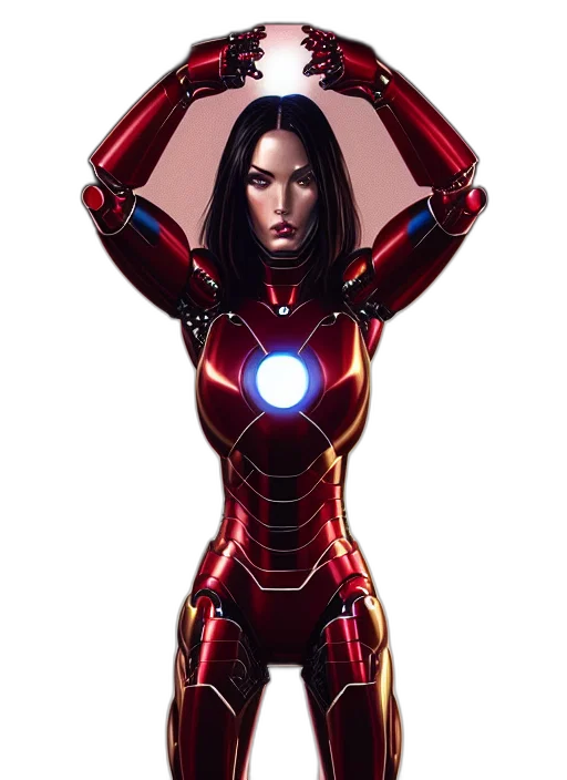 robot, 3d render, comic book art, concept art transparent PNG cut-out