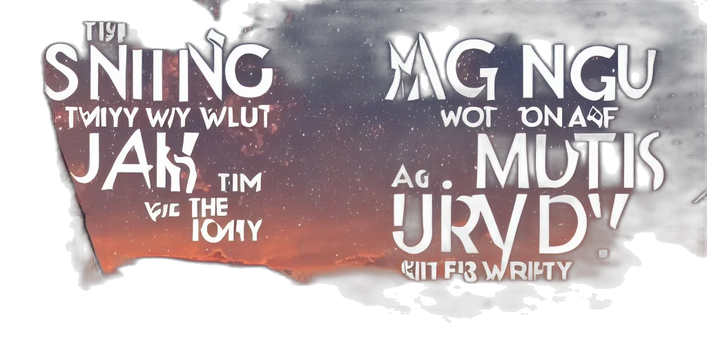 sing, just, today, highly transparent PNG cut-out