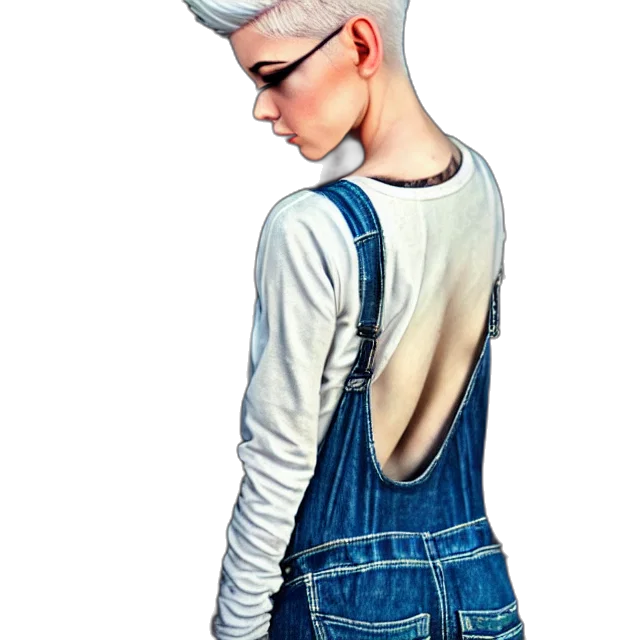 jacket, hat, dress, hair transparent PNG cut-out