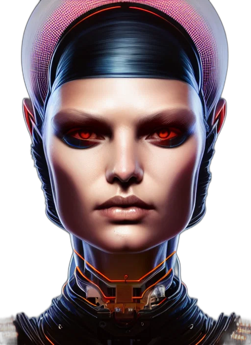 robot, face, mask, jewelry transparent PNG cut-out