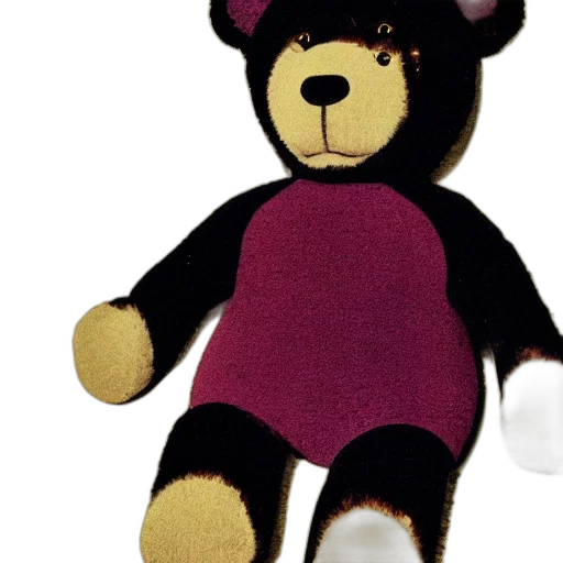 3d render, teddy, bear, fashion transparent PNG cut-out