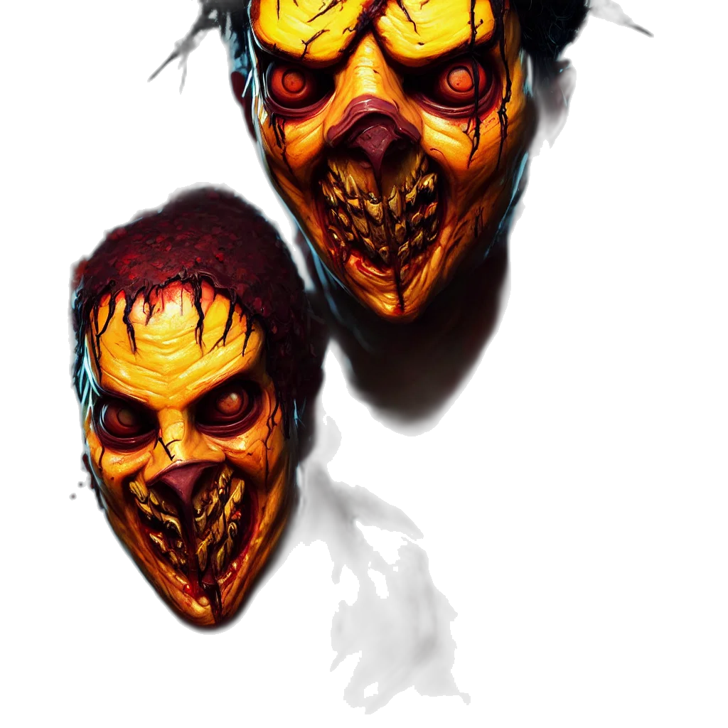 mask, face, creature, concept art transparent PNG cut-out
