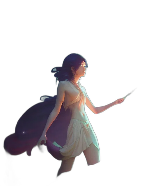 dress, staff, sword, weapon transparent PNG cut-out