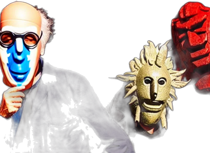 mask, concept art, 3d render, photorealistic transparent PNG cut-out