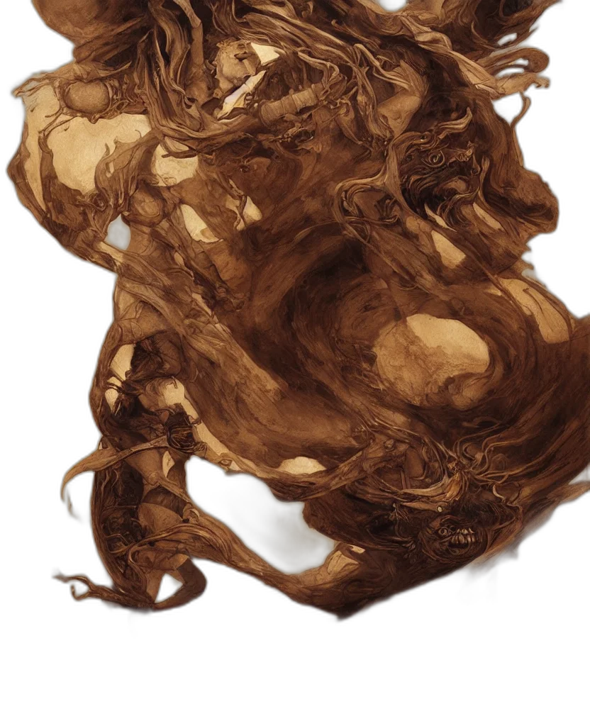 hair, mask, creature, dragon transparent PNG cut-out