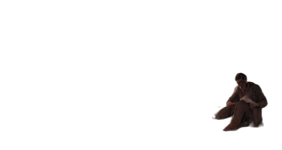 staff, man, resting, desert transparent PNG cut-out