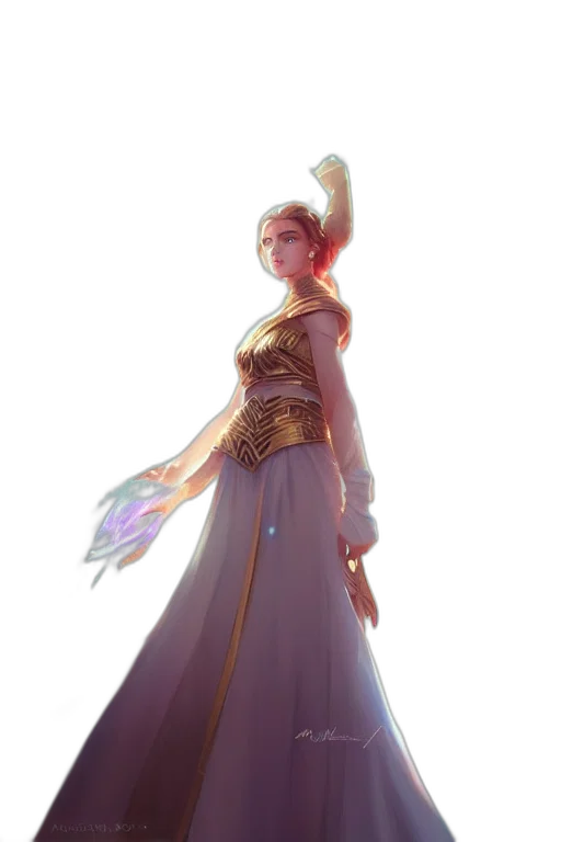 staff, dress, sword, crown transparent PNG cut-out