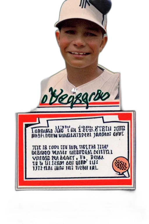 face, creature, baseball, card transparent PNG cut-out