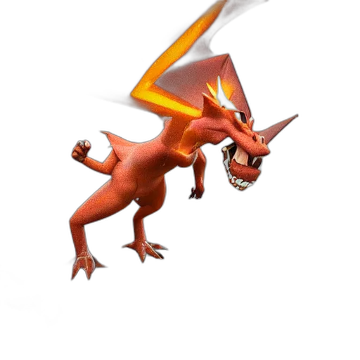 dragon, staff, creature, animal transparent PNG cut-out