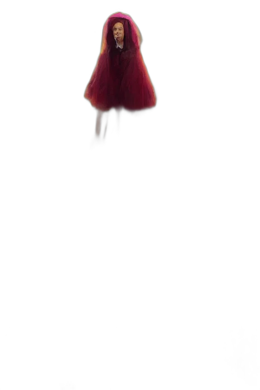 dress, hat, umbrella, hair transparent PNG cut-out