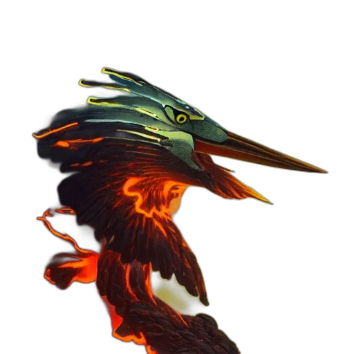 dragon, staff, creature, mask transparent PNG cut-out
