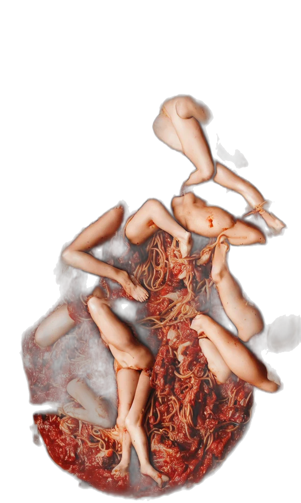 food, dress, concept art, photorealistic transparent PNG cut-out