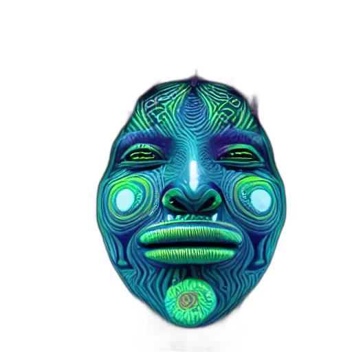 mask, face, creature, robot transparent PNG cut-out