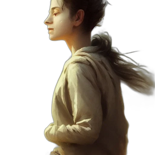 jacket, face, staff, dragon transparent PNG cut-out