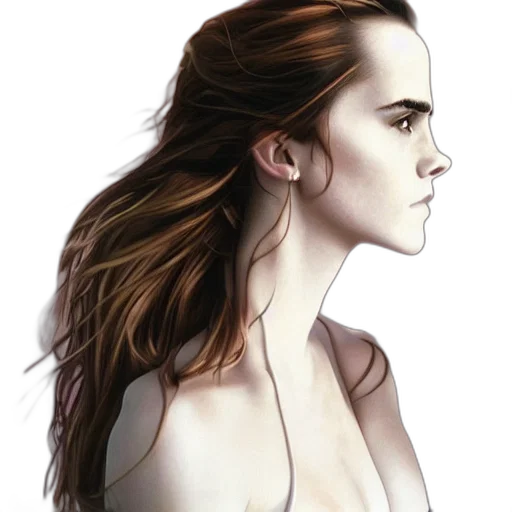 face, hair, dress, jewelry transparent PNG cut-out