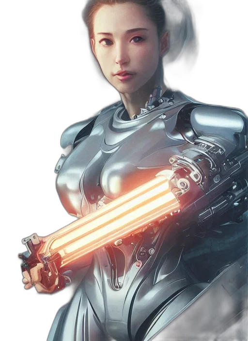 robot, weapon, sword, staff transparent PNG cut-out