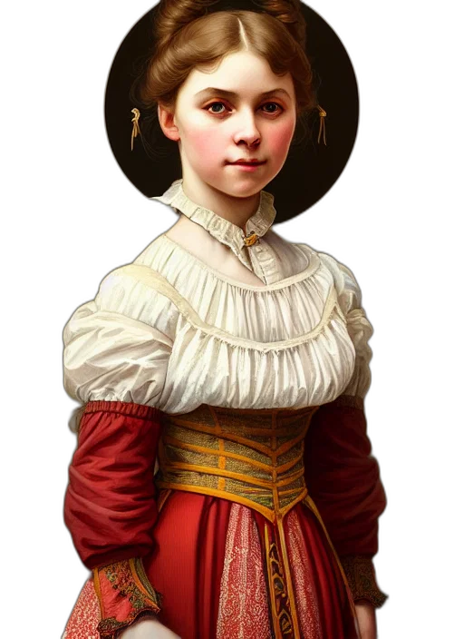 face, dress, staff, crown transparent PNG cut-out