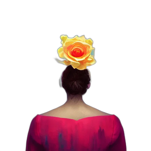flower, crown, dress, mask transparent PNG cut-out