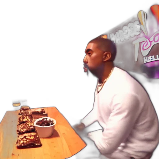 blurry, gopro, footage, kanye transparent PNG cut-out