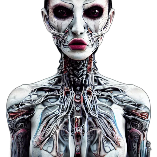 robot, face, jewelry, creature transparent PNG cut-out