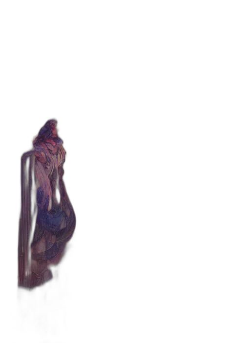 creature, dress, hair, mask transparent PNG cut-out