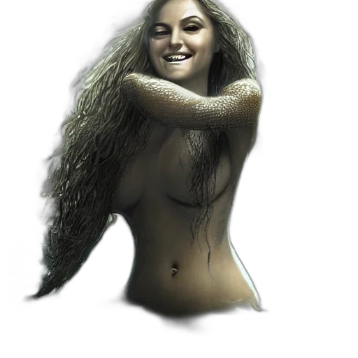 hair, jewelry, creature, dress transparent PNG cut-out